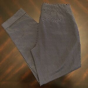 *THE LIMITED* Blue x White Striped Pants Size Small